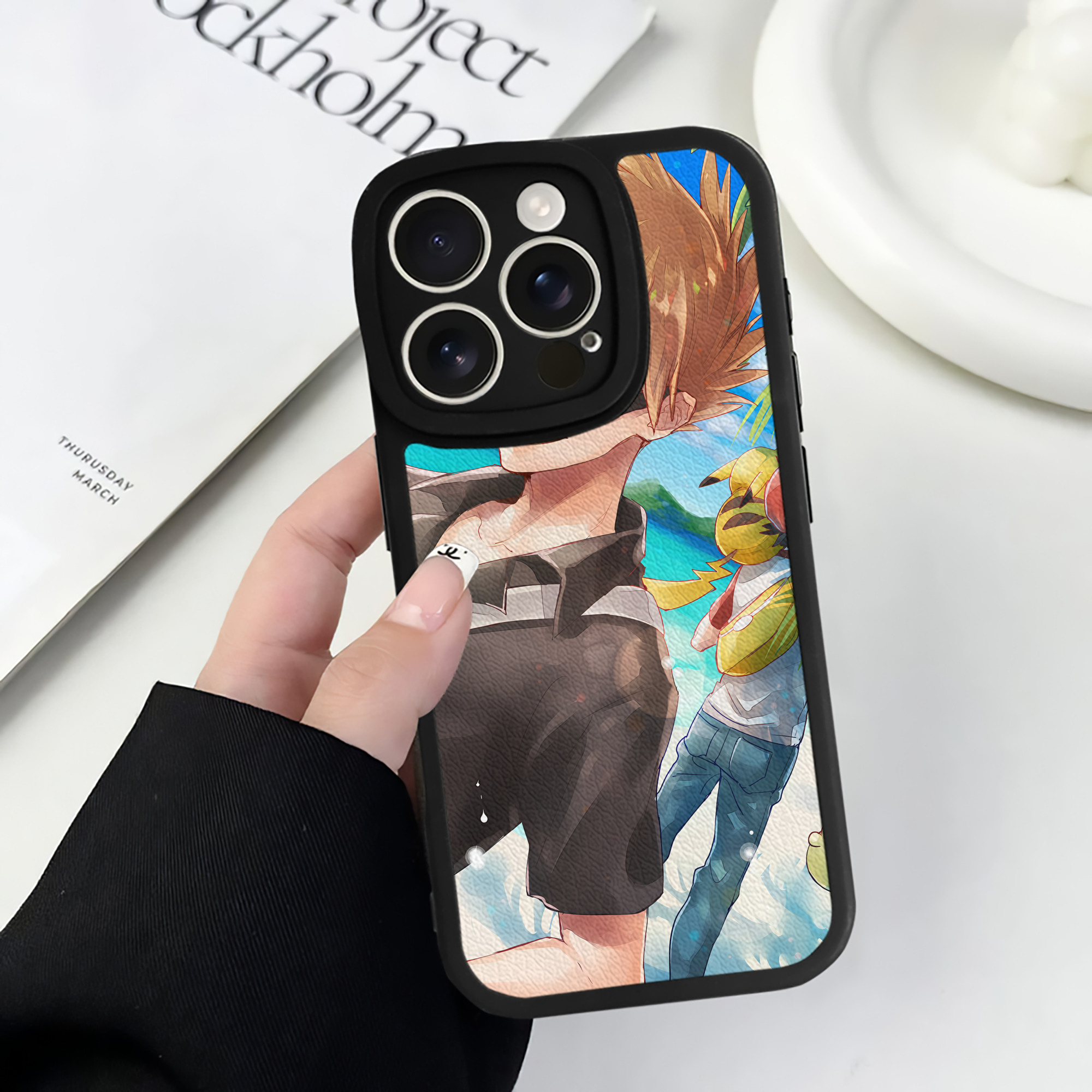 （画像用） ポケットモンスター Pokémon 【iPhone 16シリーズ対応】シリコンスマホケース（レザー調） 材質：シリコン